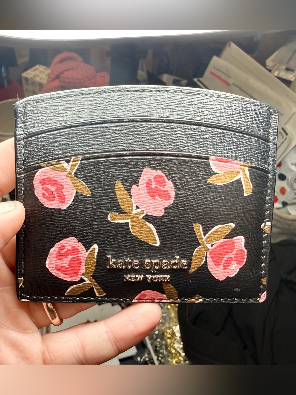 Kate Spade New York Spencer Ditsy Rose Cardholder